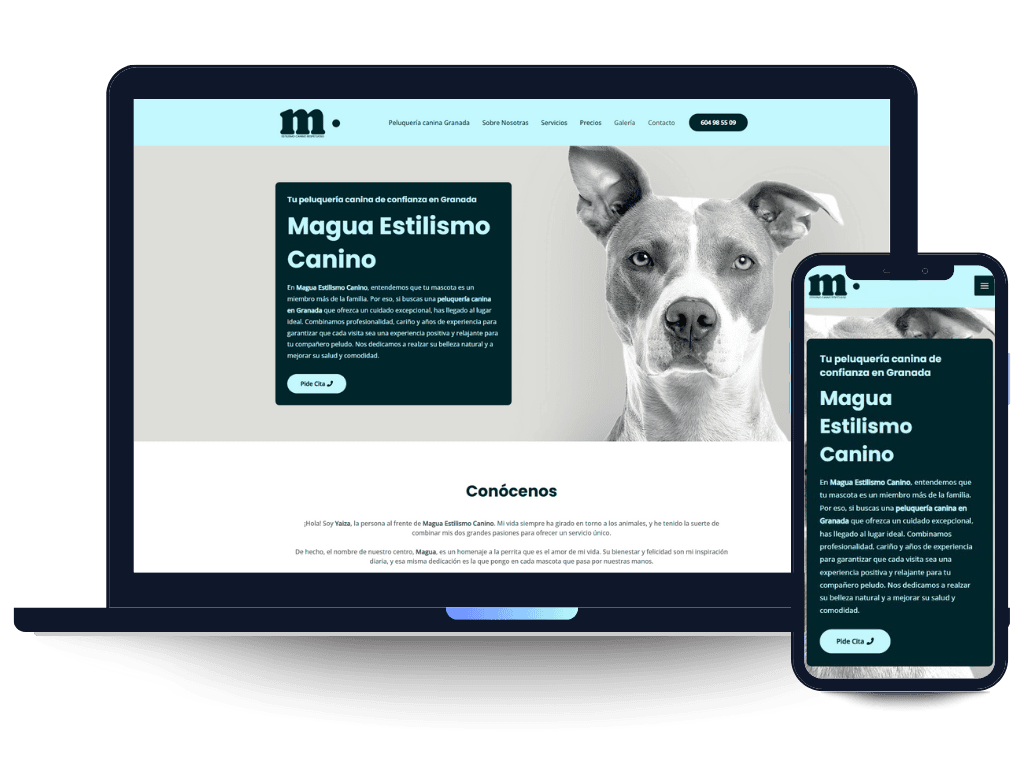 Magua Estilismo Canino - Porfolio Webker