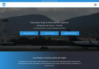 diseño web aeropuerto vitoria