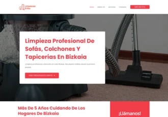 diseño web vitoria - limpiezas erika