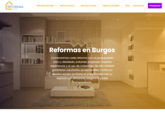 proyecto desarrollo web reformas burgos