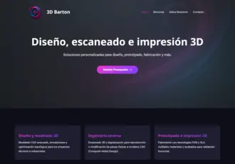 proyecto desarrollo web 3d barton