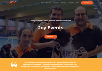 trabajo diseño web joy events